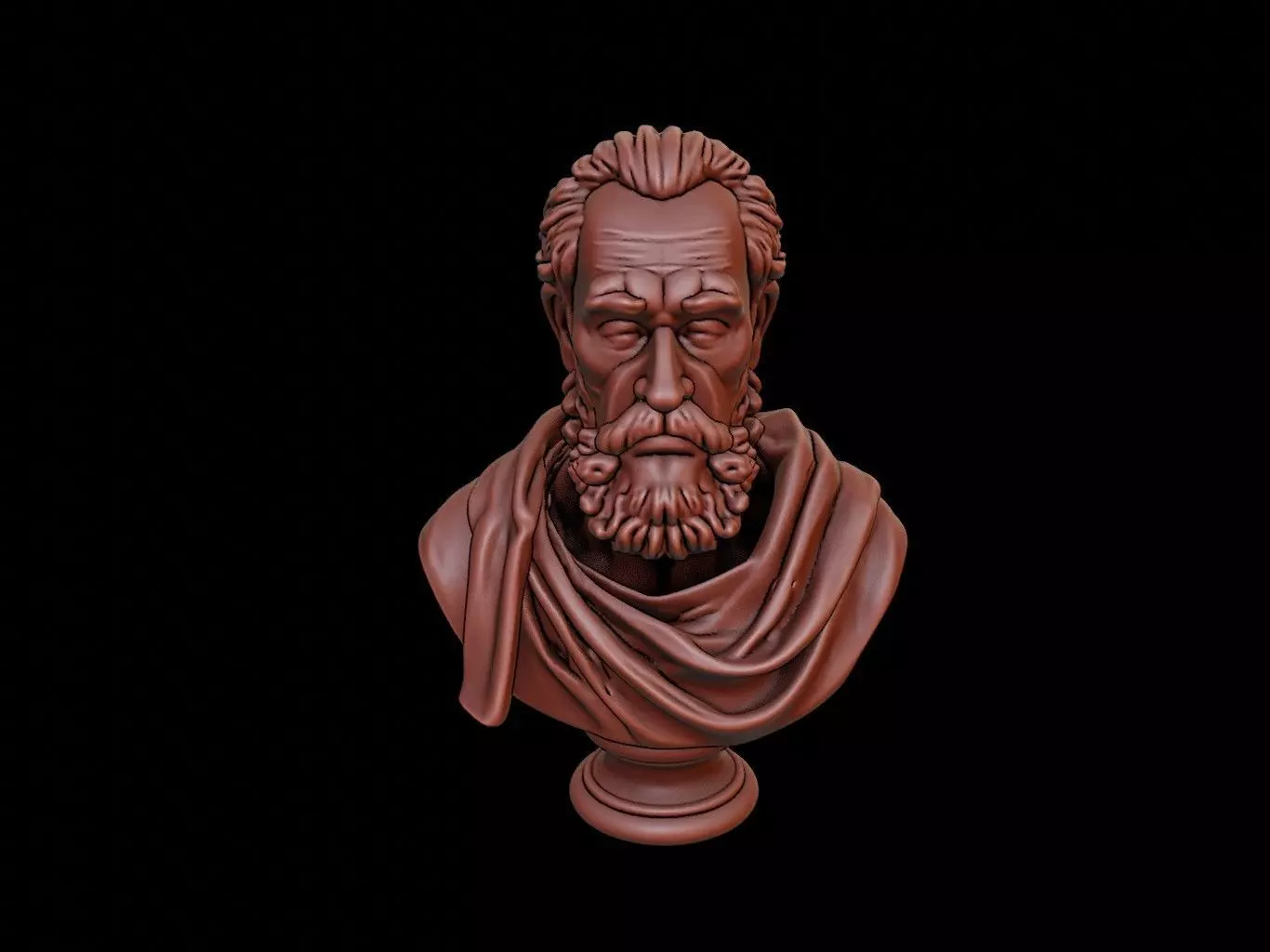 Boethius Bust 3D print model_0