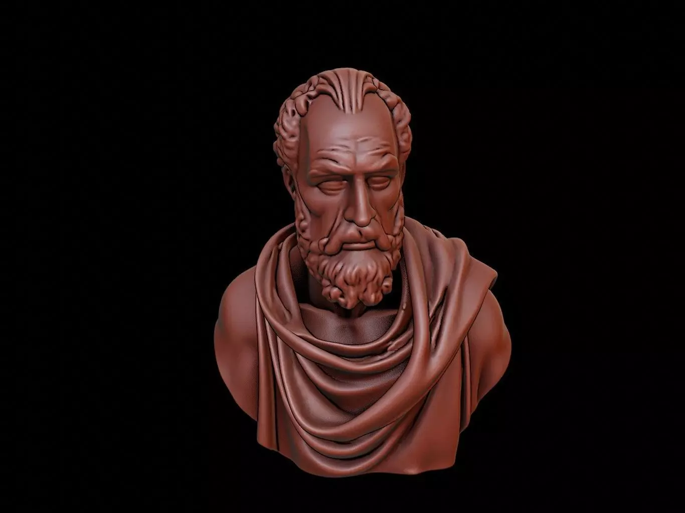 Boethius Bust 3D print model_0
