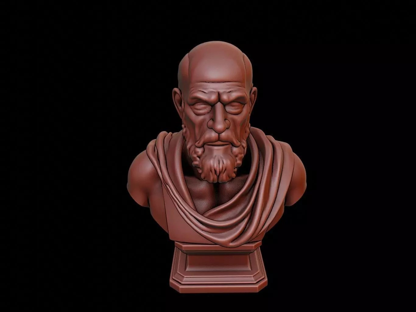 Chrysippus Bust 3D print model_0