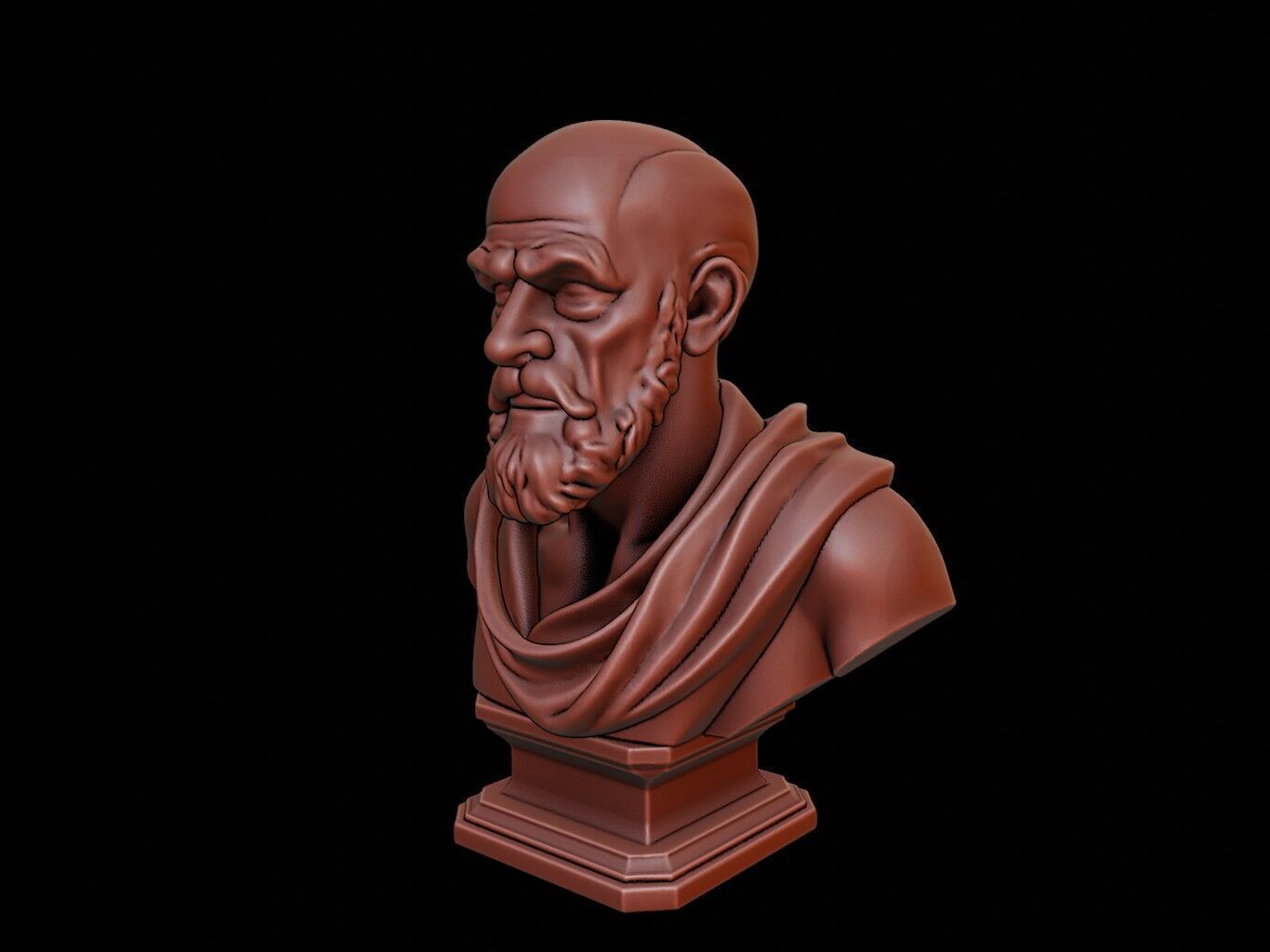 Chrysippus Bust 3D print model_1