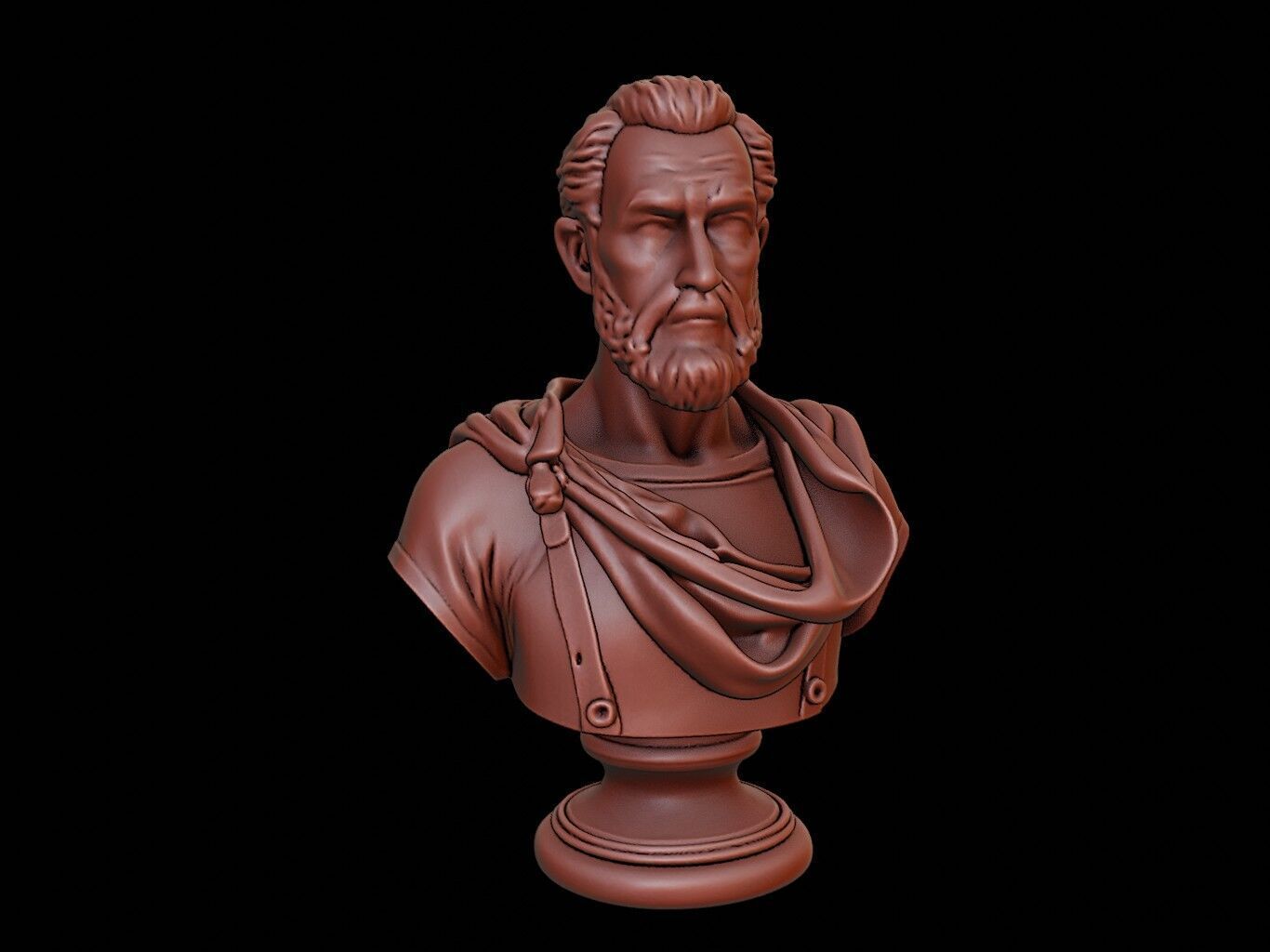 Cicero Bust 3D print model_2