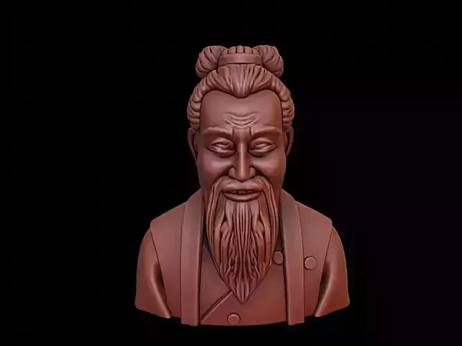 Confucius Bust 3D print model