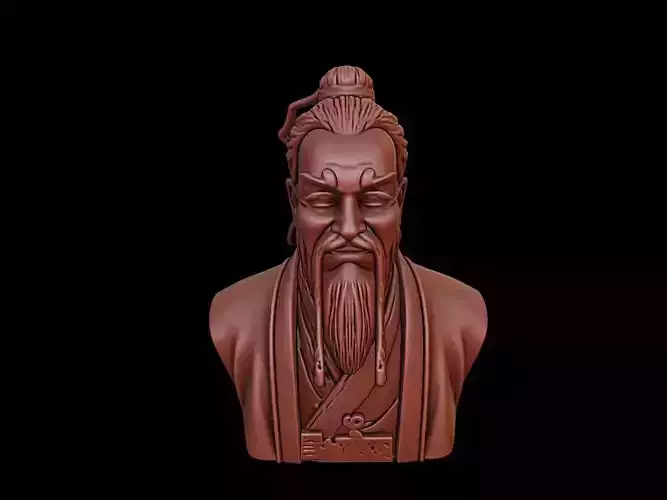 Confucius Bust 3D print model