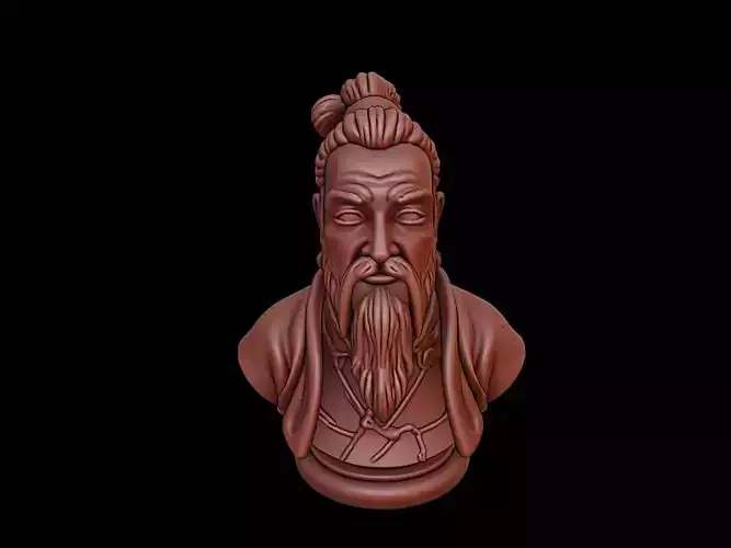 Confucius Bust 3D print model