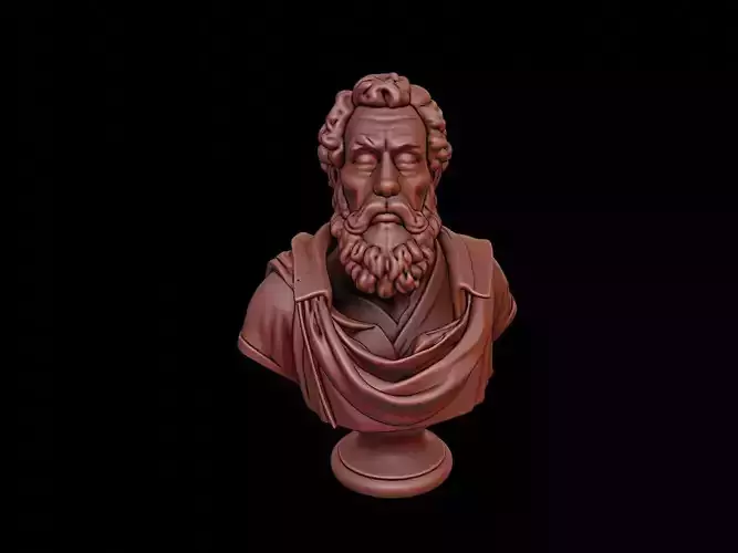 Democritus Bust