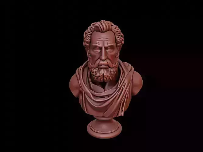 Democritus Bust