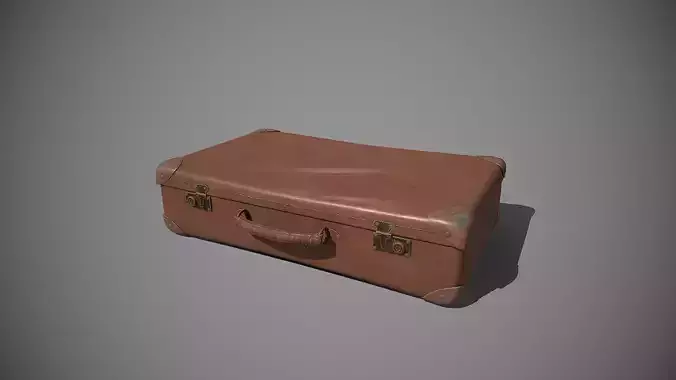 Vintage Travel Bag PBR lowpoly 3D Model