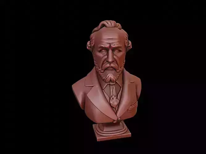 Denis Diderot Bust