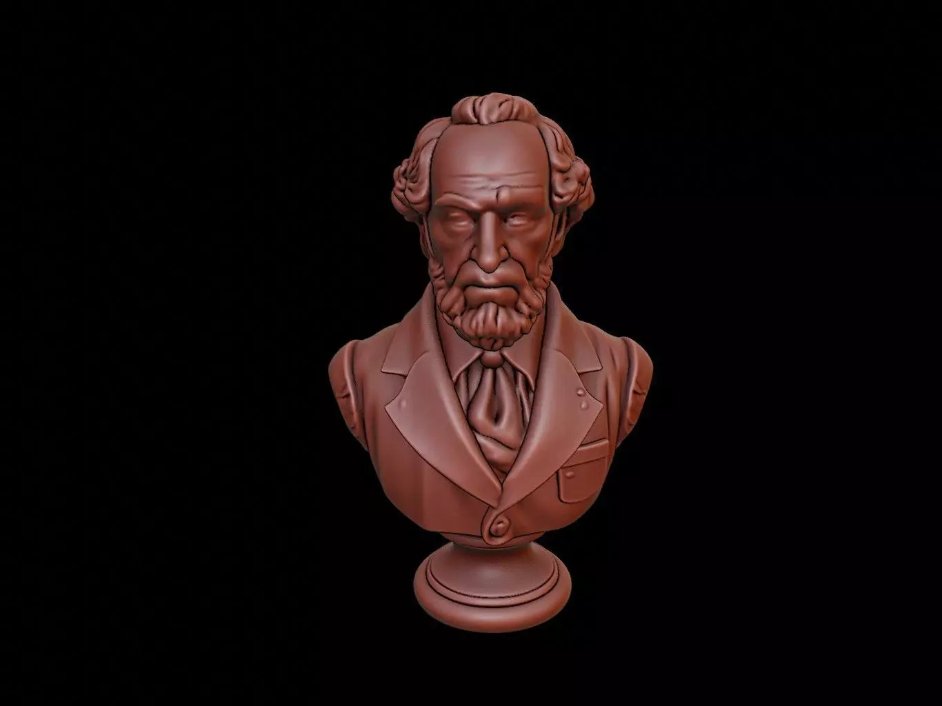Denis Diderot Bust 3D print model
