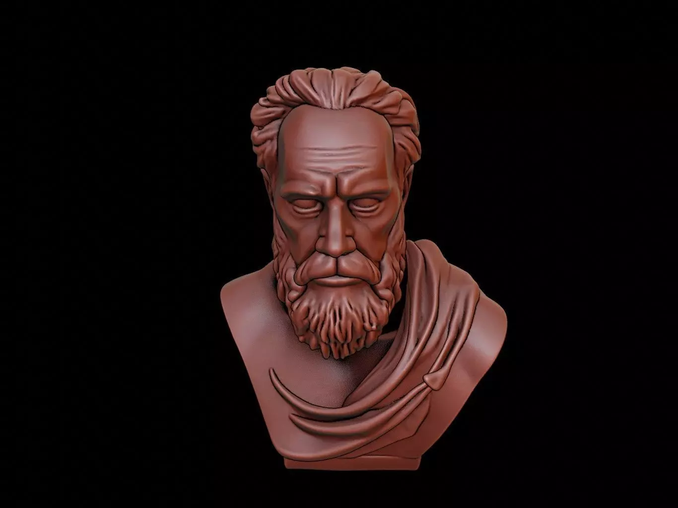 Diogenes Bust 3D print model_0