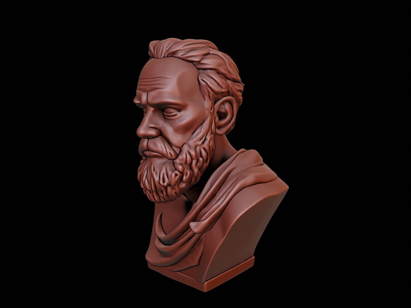 Diogenes Bust 3D print model_1