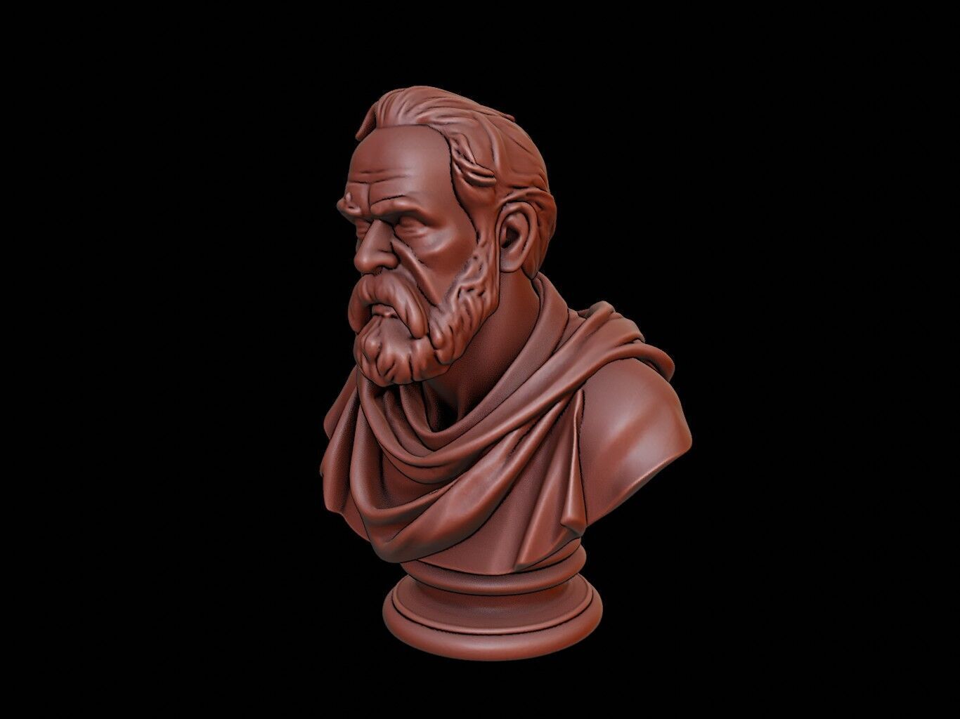 Diogenes Bust 3D print model_1