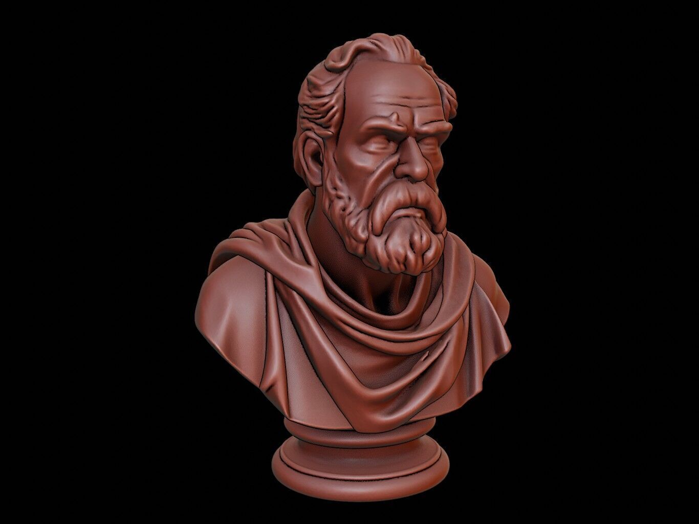 Diogenes Bust 3D print model_2