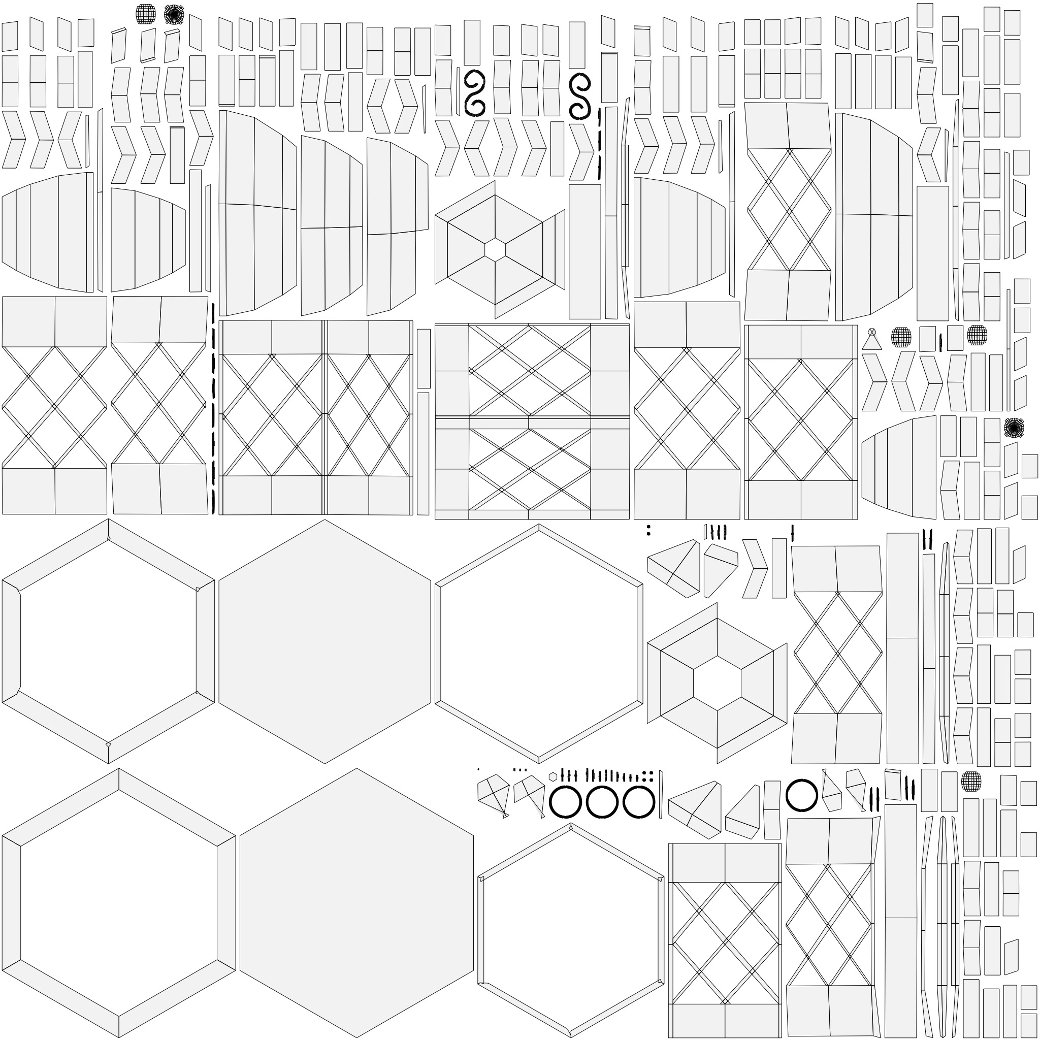 Low Poly Old Medieval Lantern Low-poly 3D model_6