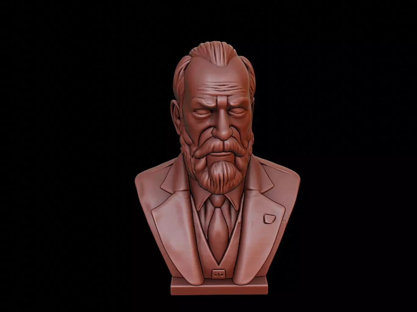 Edmund Husserl Bust 3D print model