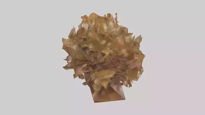 Leaf Cluster Sculpture statue model