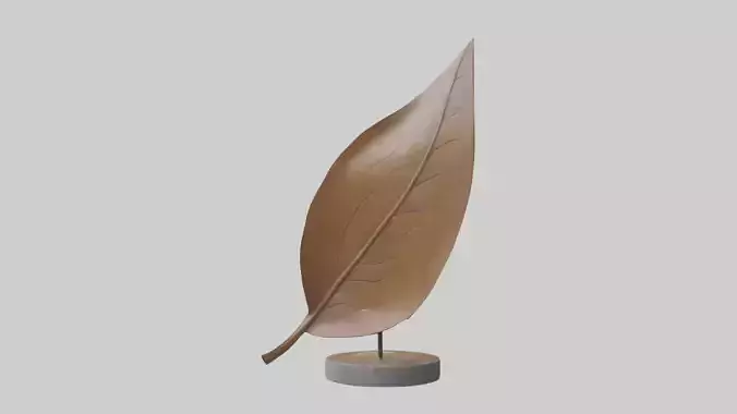 Leaf in Wind Sculpture model