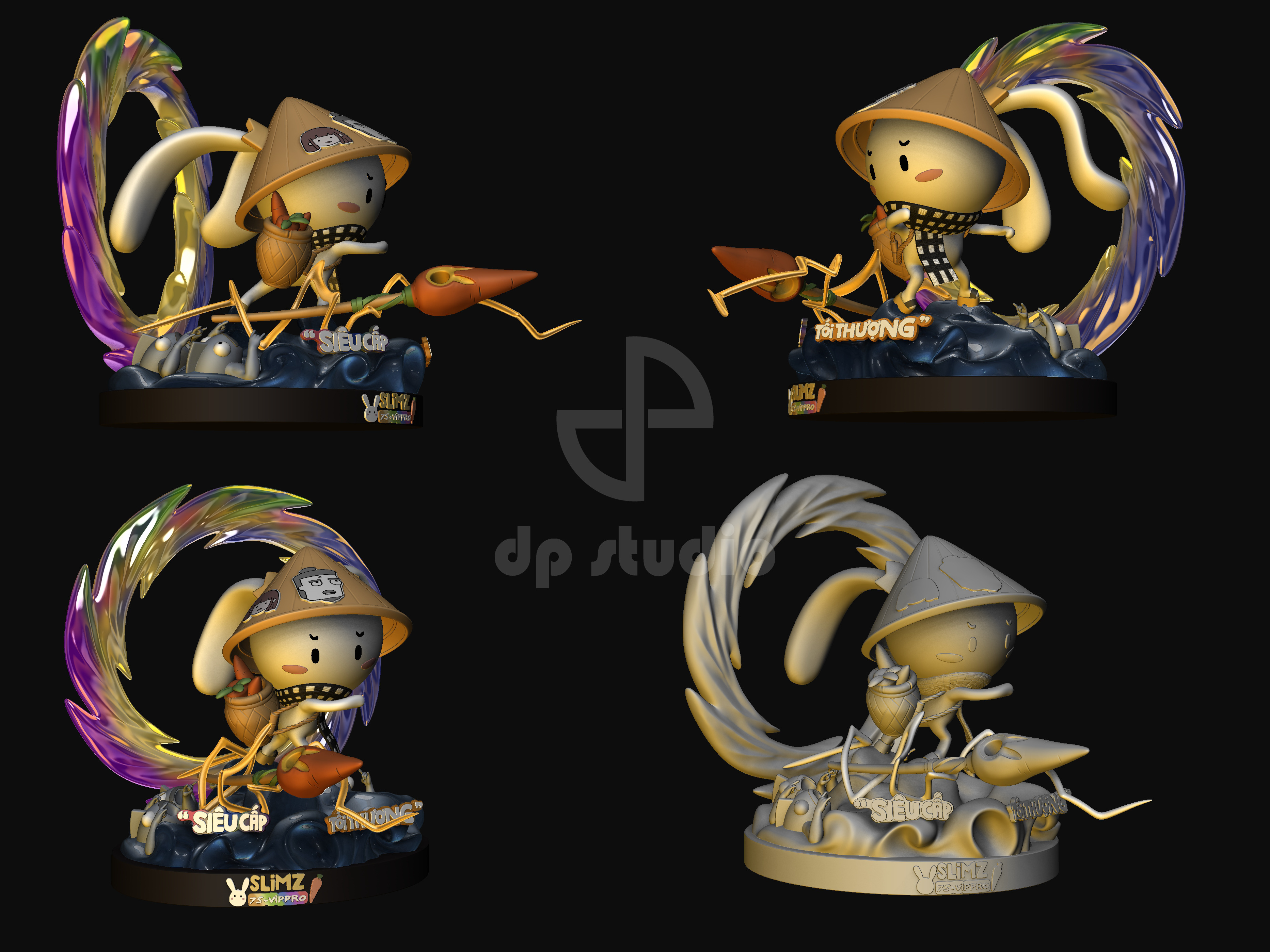 Slim tho 7 mau rainbow 3D print model_1