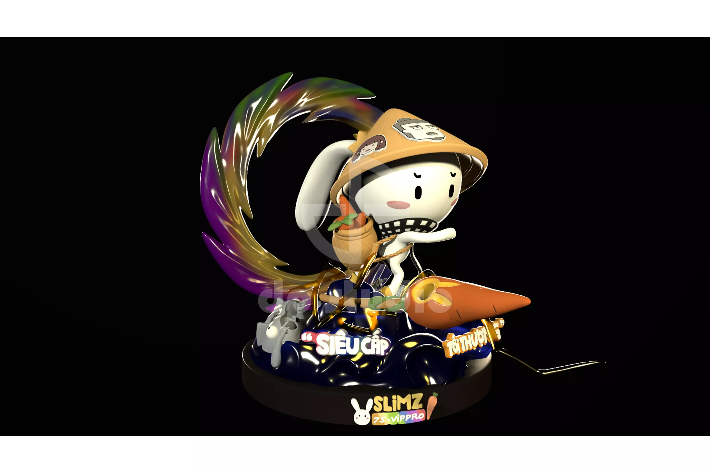 Slim tho 7 mau rainbow 3D print model_0