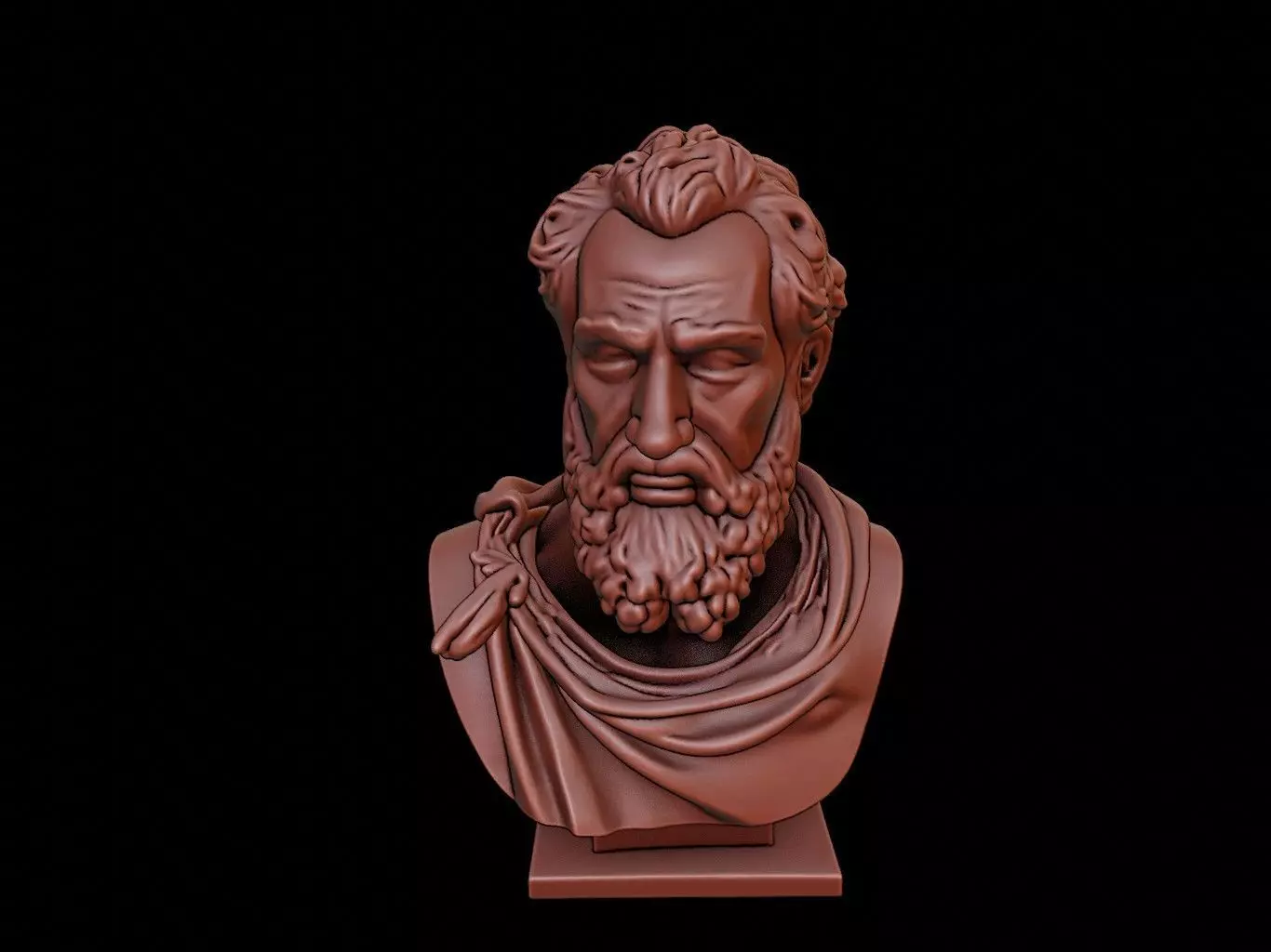 Empedocles Bust 3D print model_0