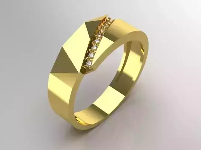 man diamond ring mr0123