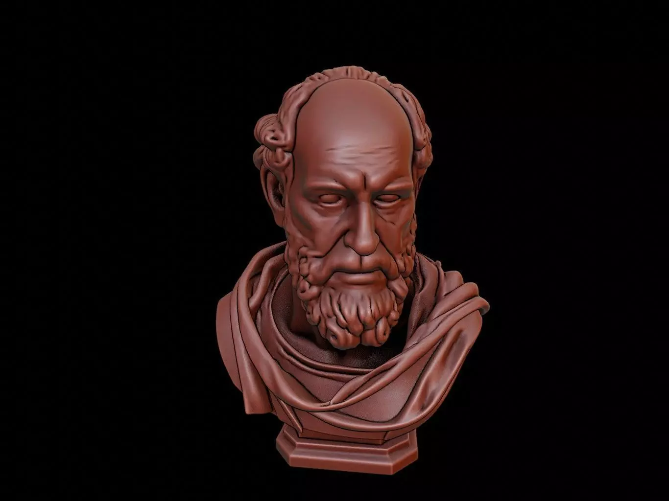 Empedocles Bust 3D print model_0