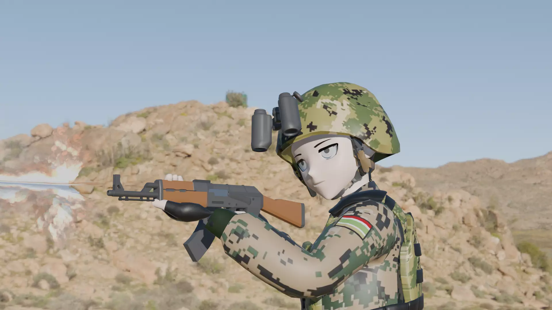 AK-48 Free 3D model