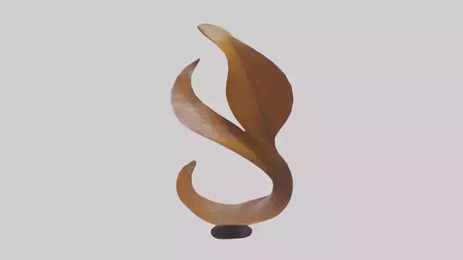 Leaf Shape Flow Sculpture model