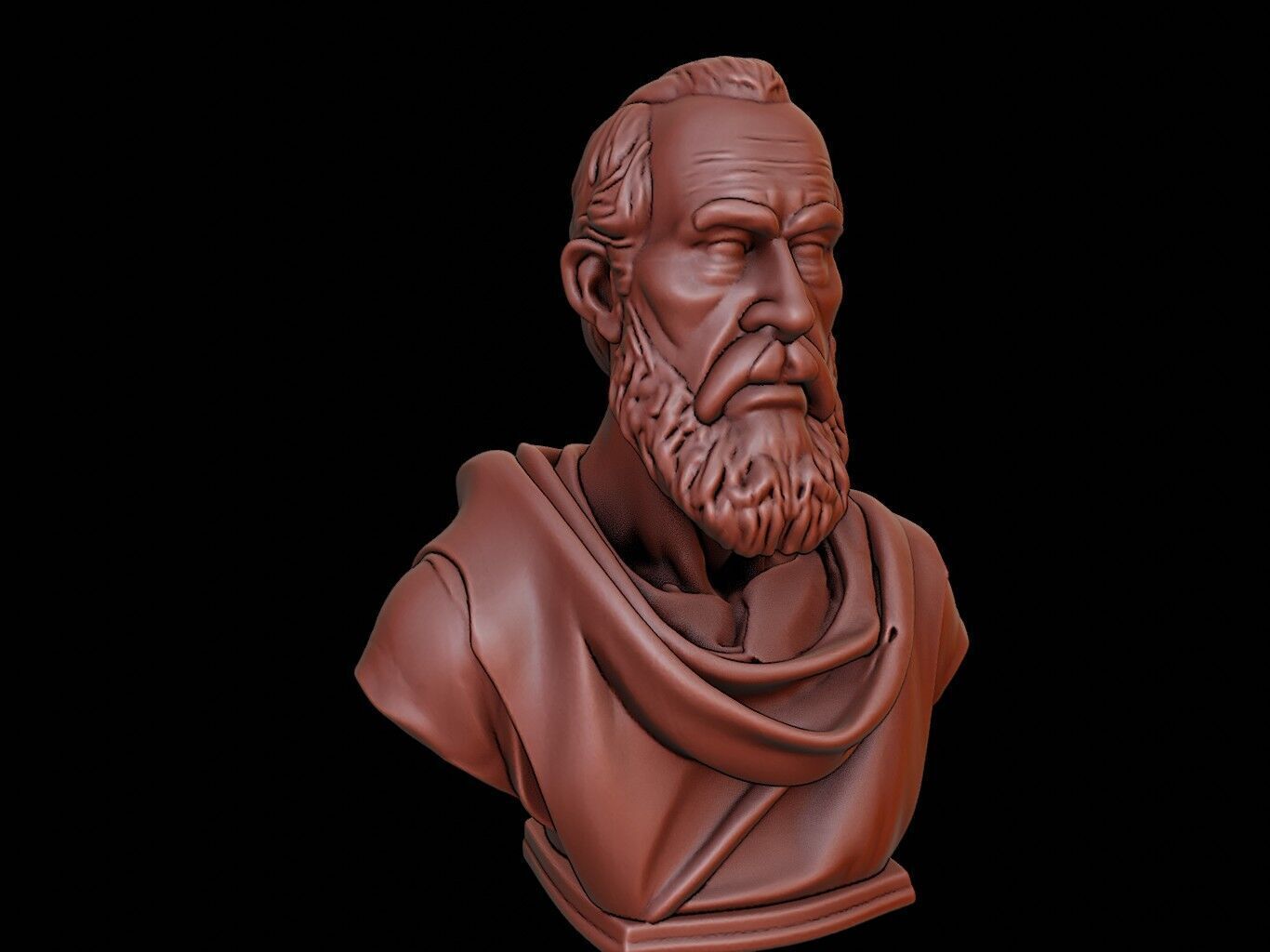 Erasmus Bust 3D print model_2