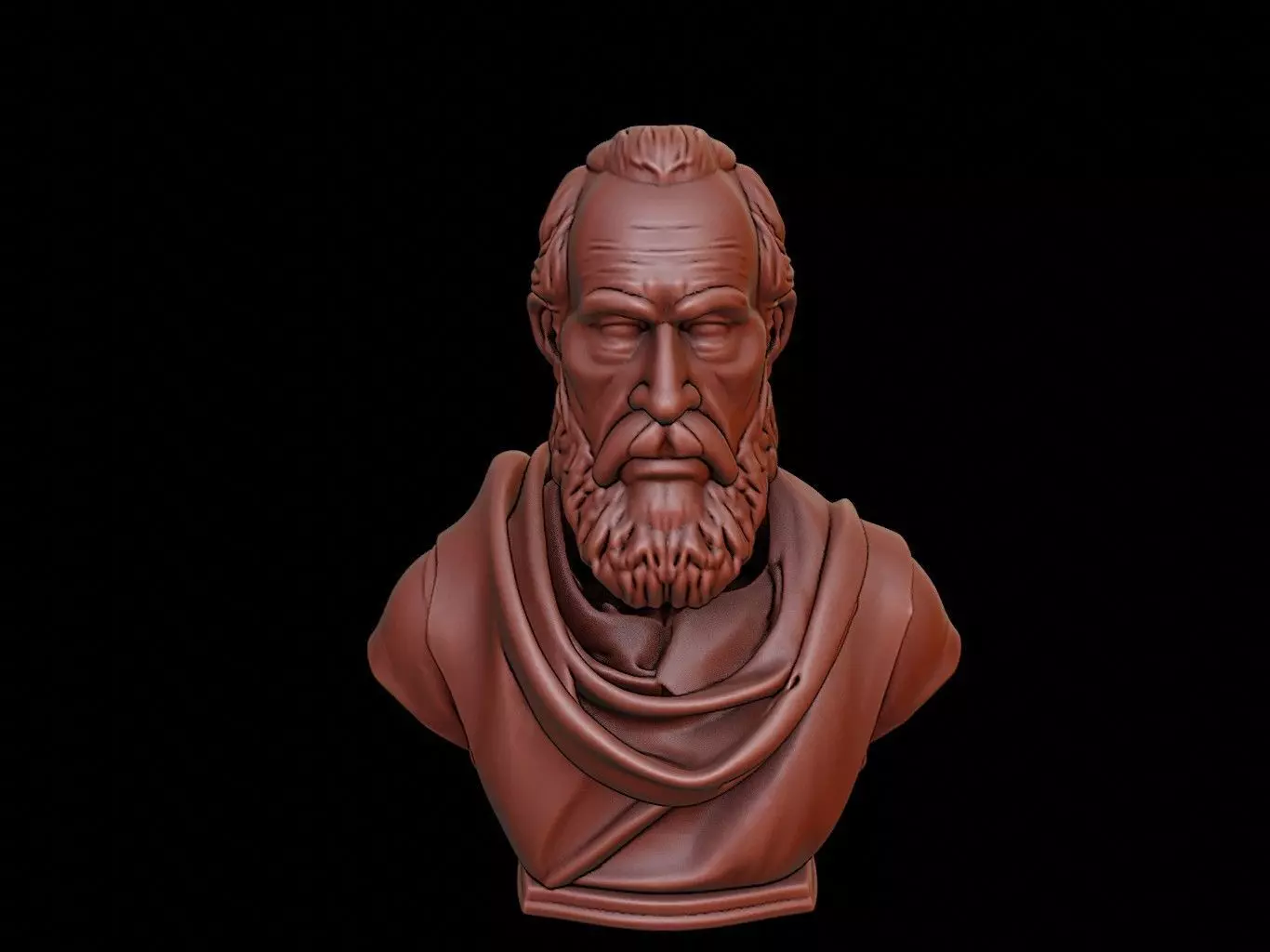 Erasmus Bust 3D print model_0
