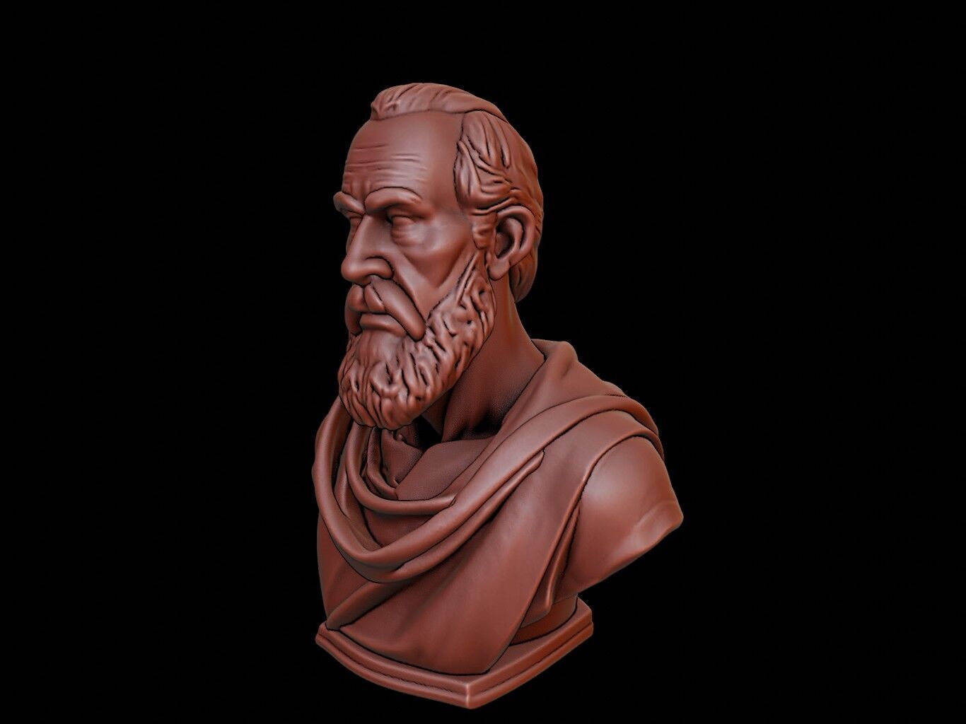 Erasmus Bust 3D print model_1
