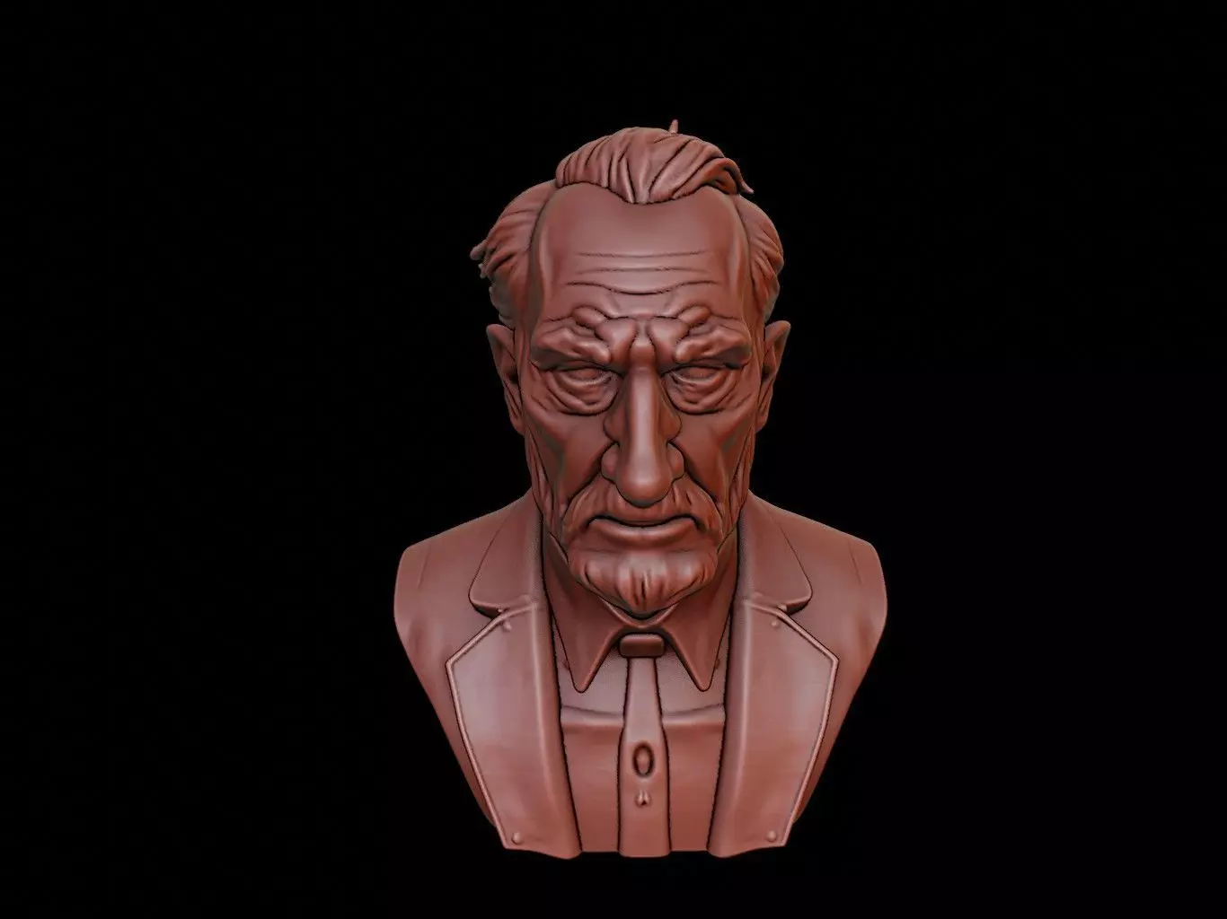Francis Bacon Bust 3D print model_0