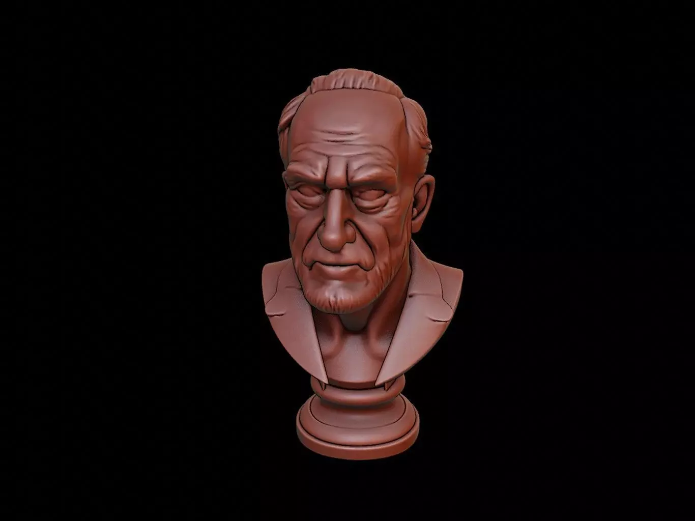 Francis Bacon Bust 3D print model