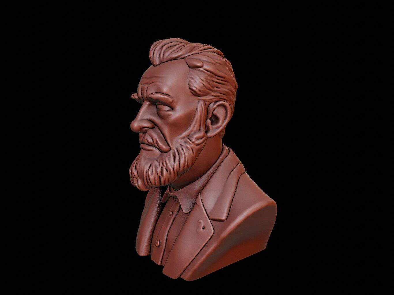 Francis Bacon Bust 3D print model_1