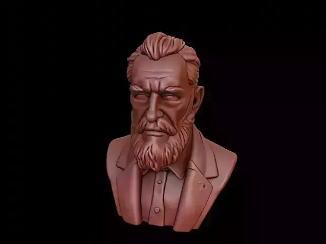 Francis Bacon Bust 3D print model