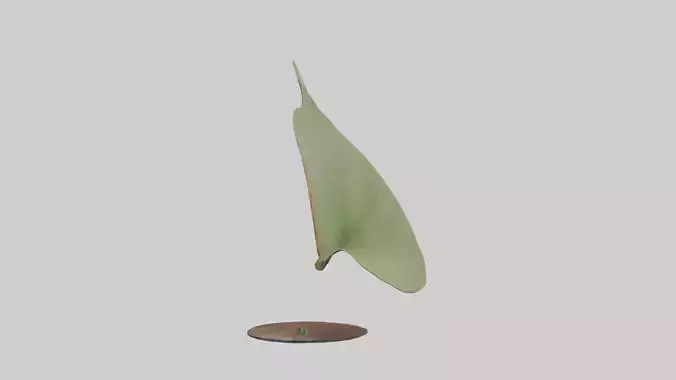 Leaf Vein Sculpture statue model
