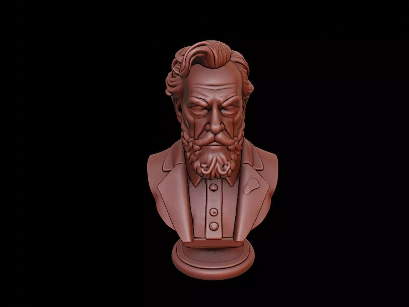 Friedrich Nietzsche Bust 3D print model_0