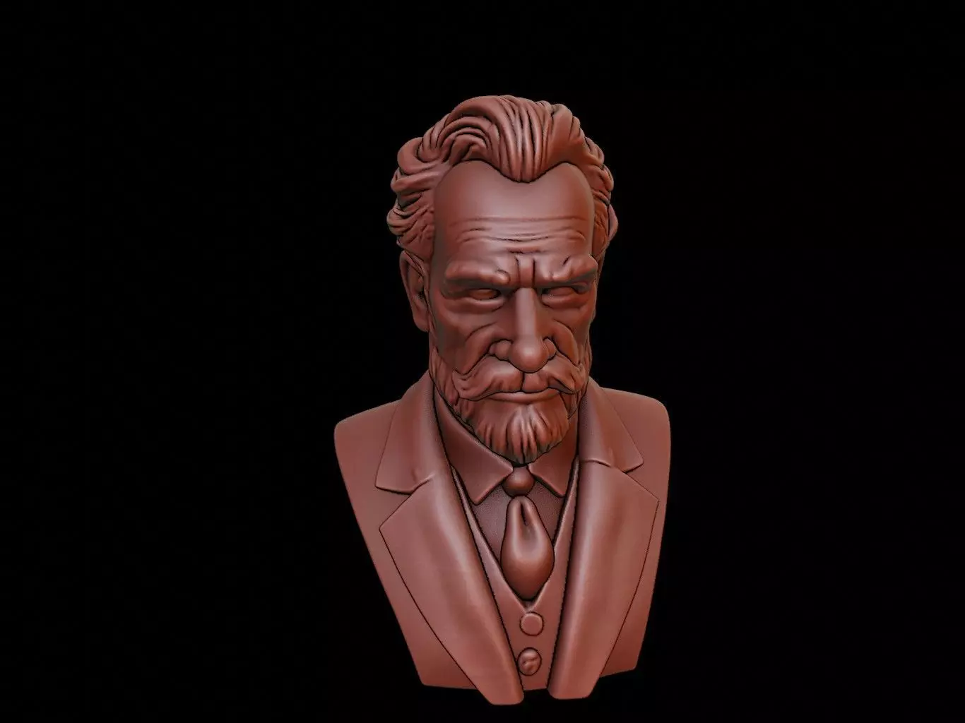 Friedrich Nietzsche Bust 3D print model_0