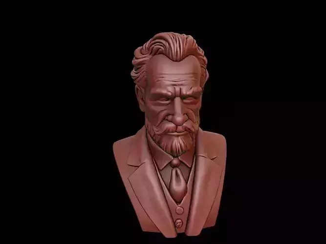Friedrich Nietzsche Bust 3D print model