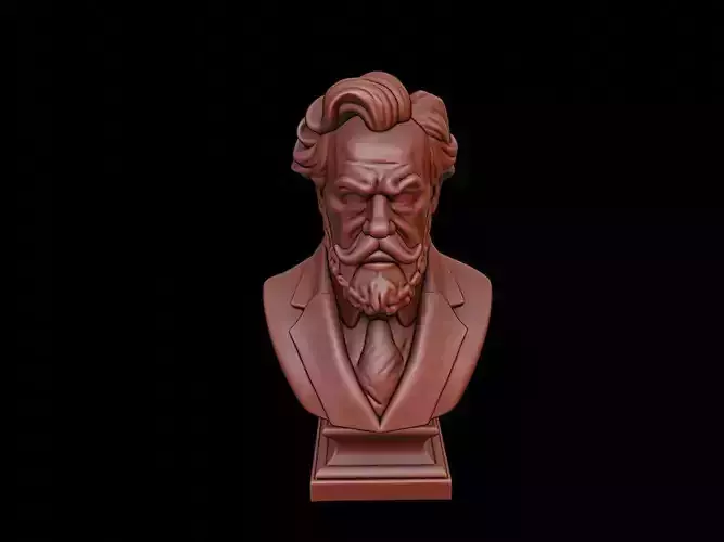 Friedrich Nietzsche Bust 3D print model