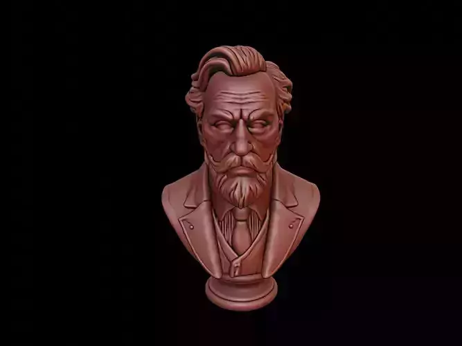 Friedrich Nietzsche Bust 3D print model