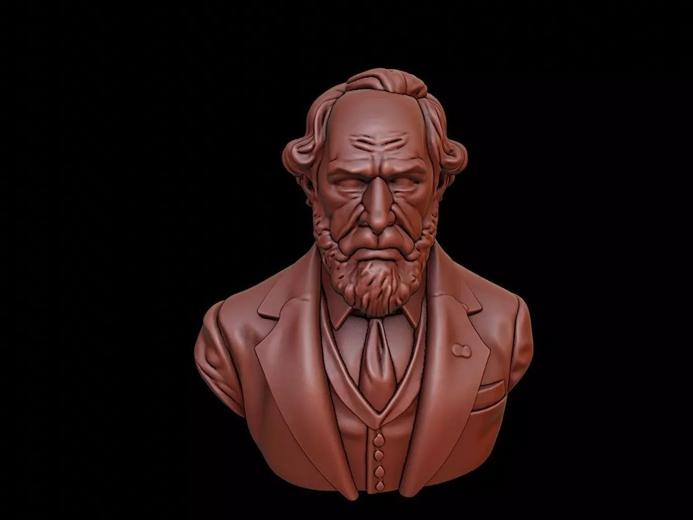 Georg Wilhelm Friedrich Hegel Bust 3D print model
