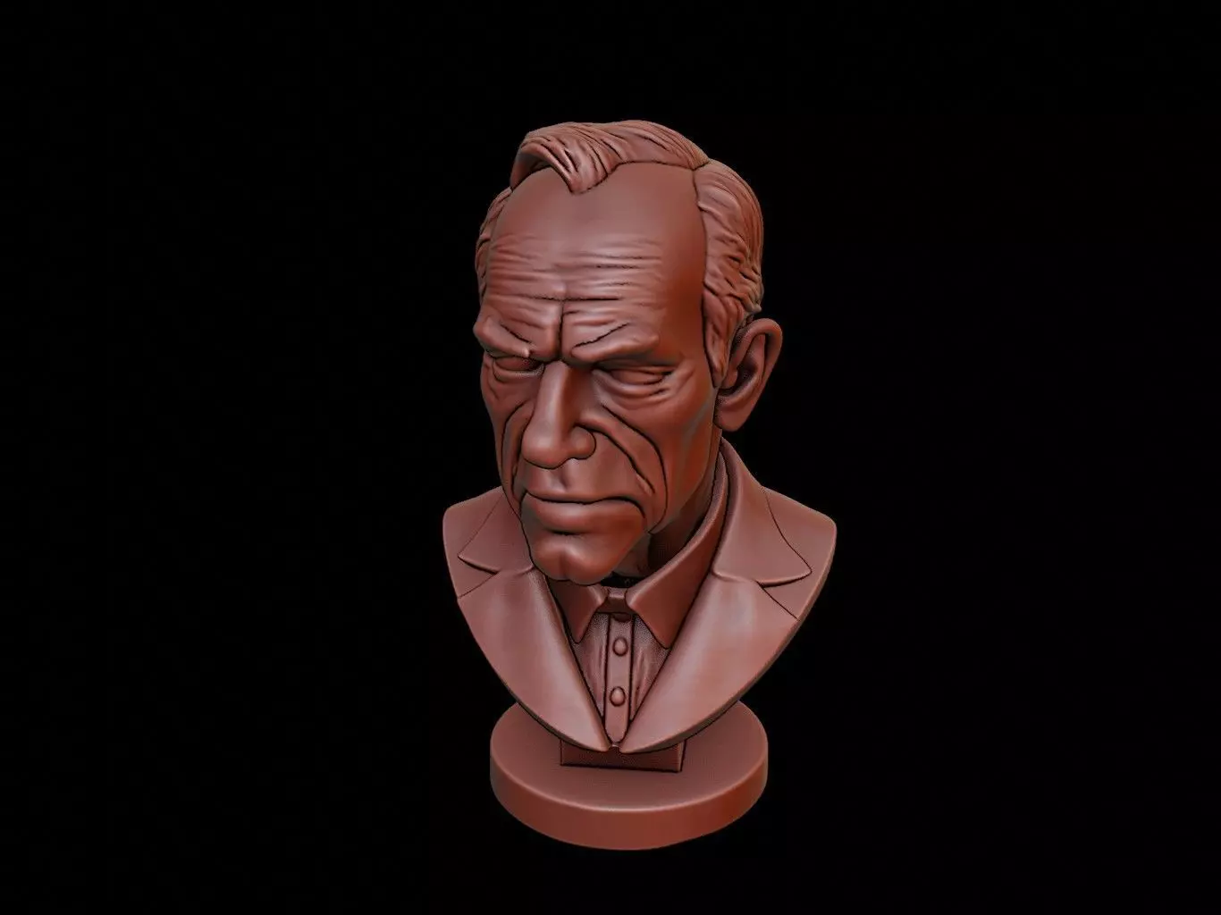 Gilles Deleuze Bust 3D print model_0