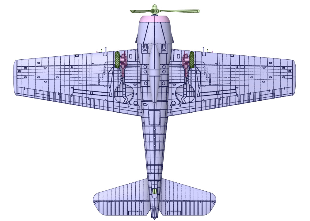 Grumman F6F-5 Hellcat  1 by 48 Scale 3D Printable Model 3D print model_2