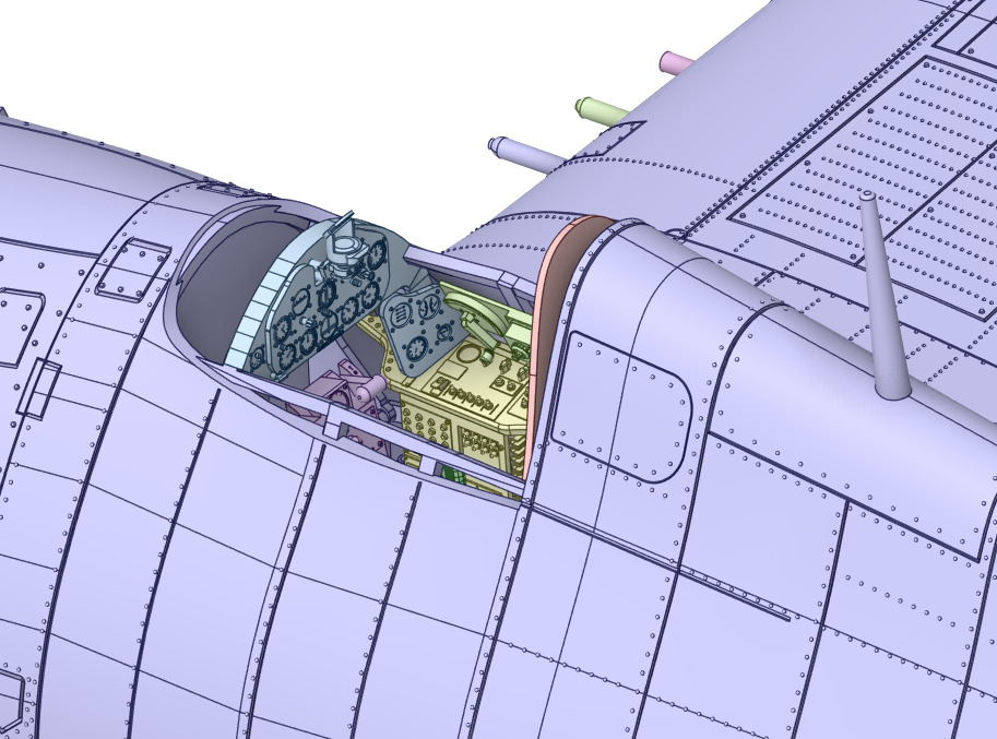 Grumman F6F-5 Hellcat  1 by 48 Scale 3D Printable Model 3D print model_4