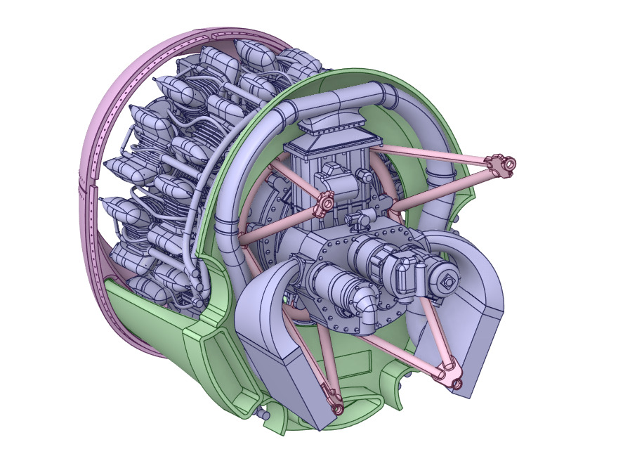 Grumman F6F-5 Hellcat  1 by 48 Scale 3D Printable Model 3D print model_9