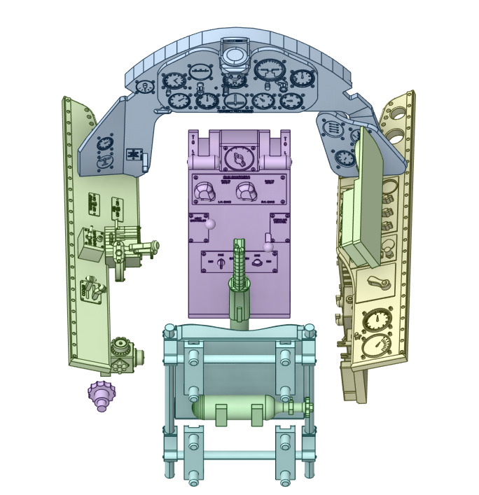 Grumman F6F-5 Hellcat  1 by 48 Scale 3D Printable Model 3D print model_6