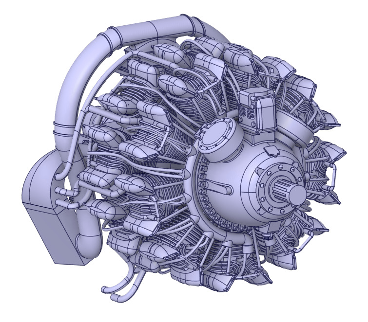Grumman F6F-5 Hellcat  1 by 48 Scale 3D Printable Model 3D print model_8