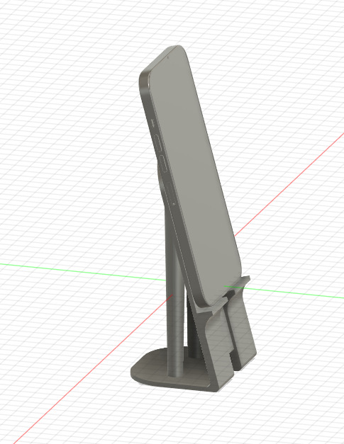 3D Printed Phone Stand with Detachable USB-C Charging Free 3D print model_3