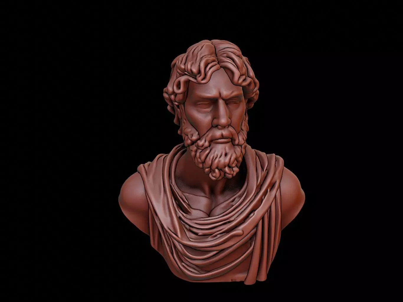 Giordano Bruno Bust 3D print model